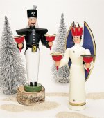 Traditional figures angel candlesticks