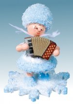 Snow Maiden with akkordeon