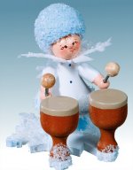 Snow Maiden with bongos