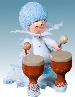 Snow Maiden with bongos