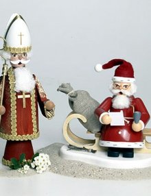 Smoker Santa on sleigh