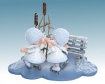 Snow Maiden on a cloud ice figure skater