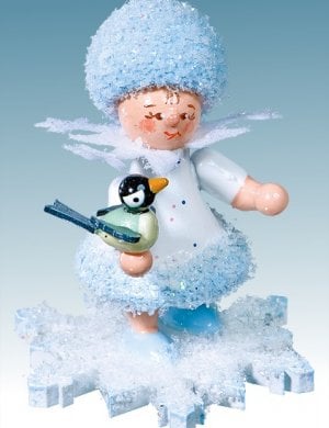 Snow Maiden with bird