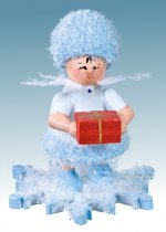 Snow Maiden with present