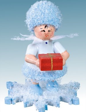 Snow Maiden with present