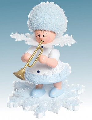 Snow Maiden with trumpet