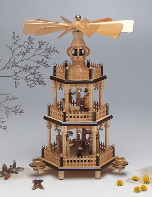pyramid Christmas story 2 floors