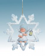 christmas tree decoration snowflake with lampion