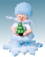 Snow Maiden with christmas tree