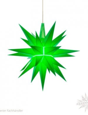 Herrenhuter plastic Christmas Stars 13cm, green