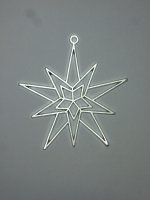 Tree decoration Star made of tin (6)