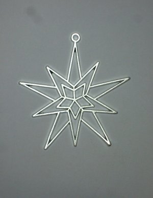 Tree decoration Star made of tin (6)