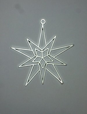 Tree decoration Star made of tin (6)