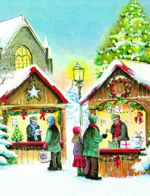 Napkins, design "Christmas Market"