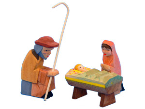 Helbig-nativitycharacters, the holy family, 3pcs