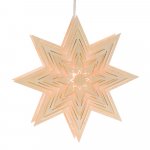 Window picture star with light slits electric