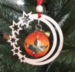 Tree decoration red symphonie in the starmoon