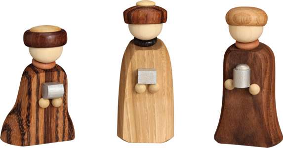 Precious wood miniatures "Holy 3 Kings"