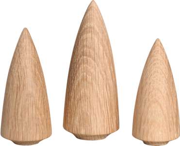 Decorative tree group of 3 parts