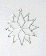 Tree decoration star made of tin