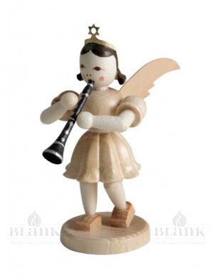 Blank Short Skirt Angel with Clarinet