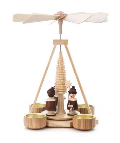 Tealight Pyramid with Carolers