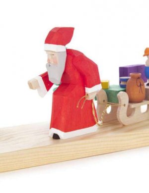 Candleholder Santa Claus with Sledge