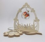 Candleholder Comet with Flower Gate Ball Butterfly