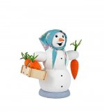 Smoker Snow Women with Carrots Basket
