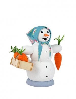 Smoker Snow Women with Carrots Basket