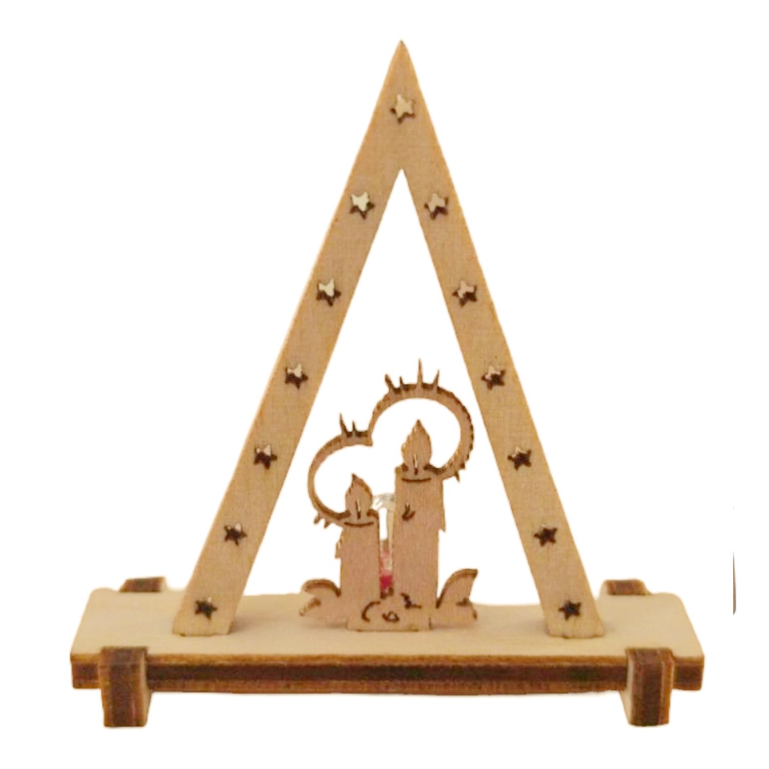Miniature triangle candles, electric