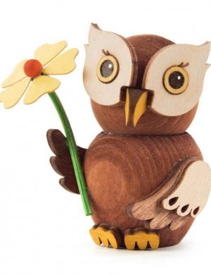 Wooden Figure Mini-Owl Well-Wisher
