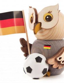 Wooden Figure Mini-Owl with Football