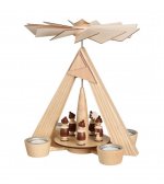 Tealight Pyramid with Carolers