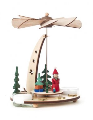 Tealight Pyramid Santa Claus