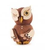 Wooden Figure Mini-Owl Stained