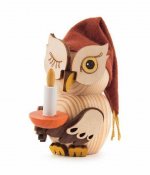 Wooden Figure Mini-Owl Sleepyhead