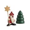 miniaturset 5, santa claus with star and tree