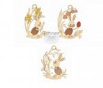 tree decoration stupsis with flowers 6-psc