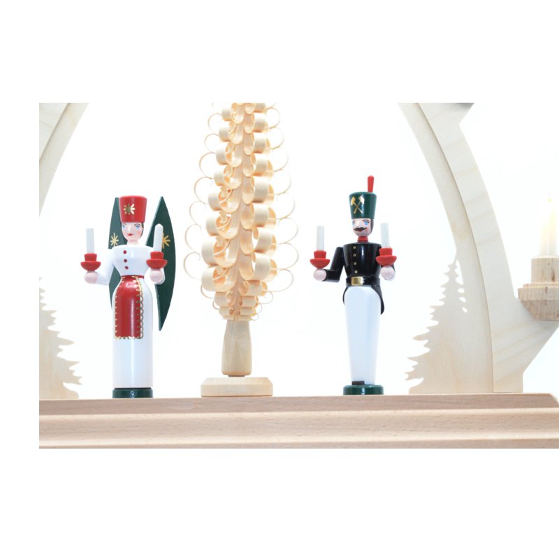 Gothic Light Arch with Angel and Miner