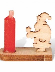 Miniature candlestick Santa Claus