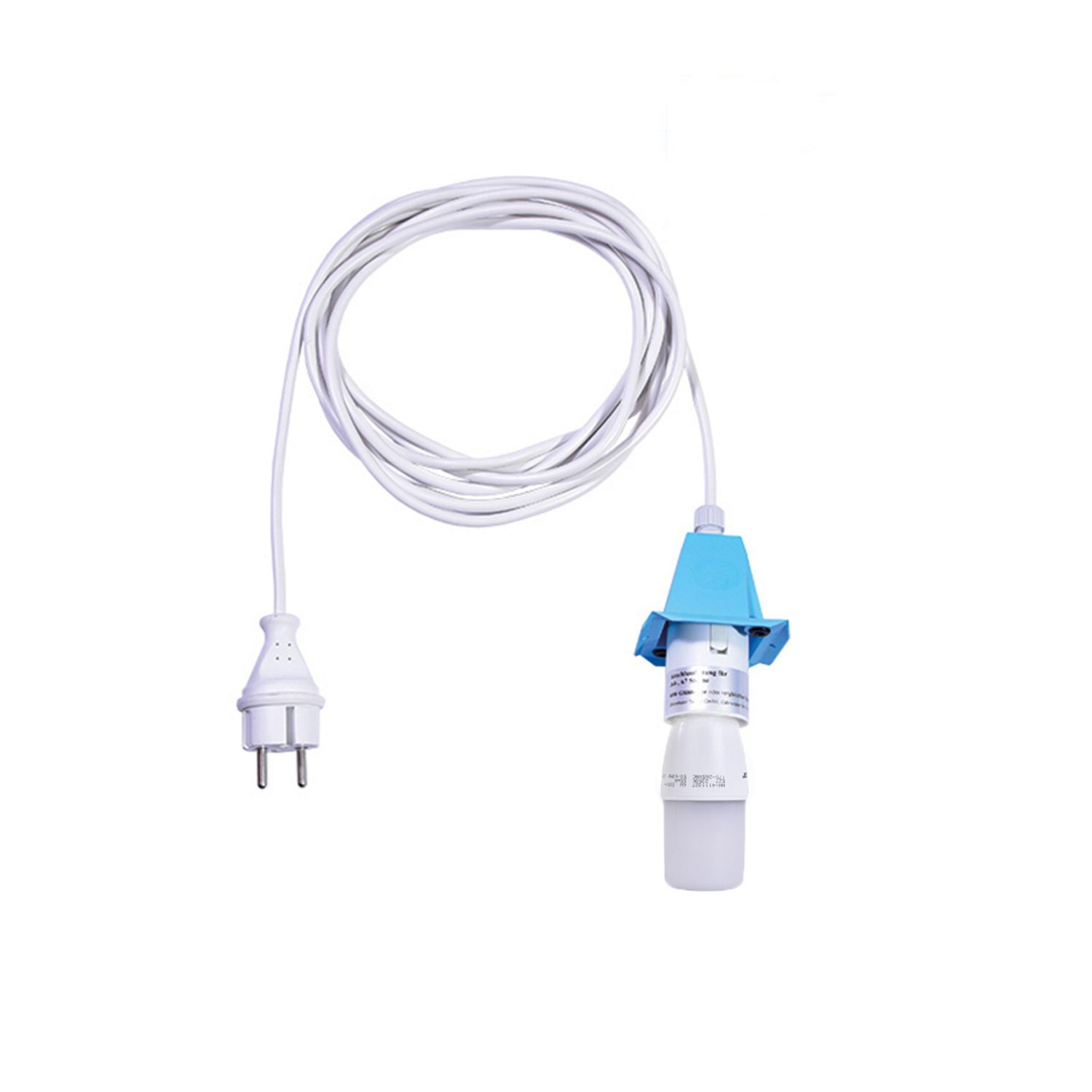 Beleuchtungsset A4-A7 weisses Kabel 5m-blau-led