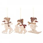 hangings snowmen athlete set 6pcs