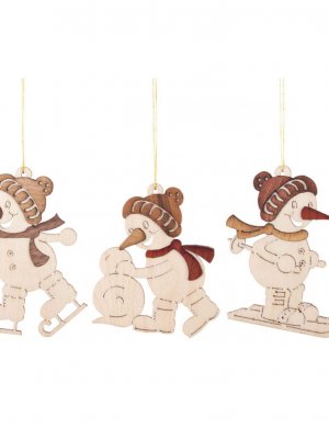 hangings snowmen athlete set 6pcs