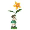 Flower child girl with daffodil