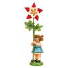 Flower child girl with columbine