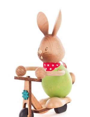 Osterhase Stupsi mit Roller