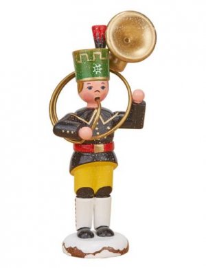 Winter child miner with sousaphone