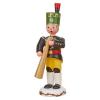 Winter child miner with russian horn