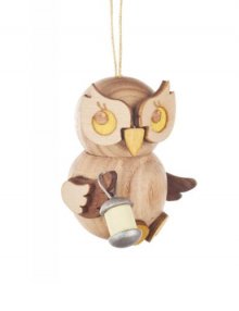 Tree hanging Owl child with lantern